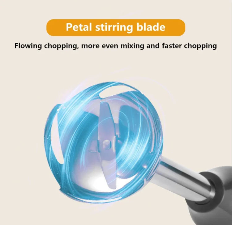 Electric Egg Beater 5 Speed Meat Grinder With Stainless Steel Blade