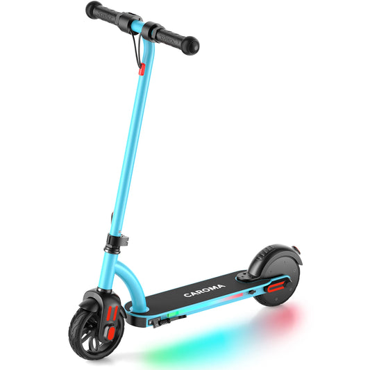 CAROMA Electric Scooter Kids Ages 6 To 12 3 Speeds 150W UL2272 Dual Braking