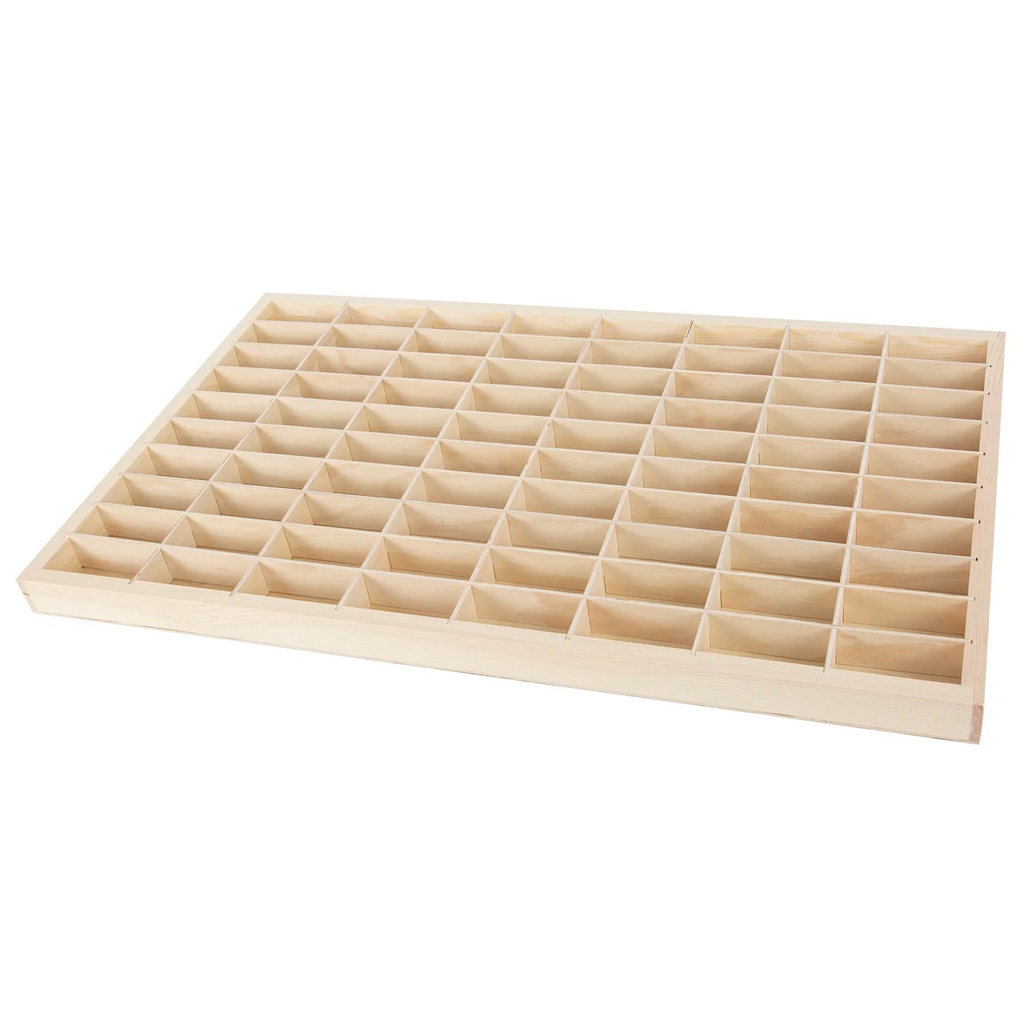 80 Grids Wood Display Shelf For Hot Wheels Diecast Cars One Sixty Fourth Scale