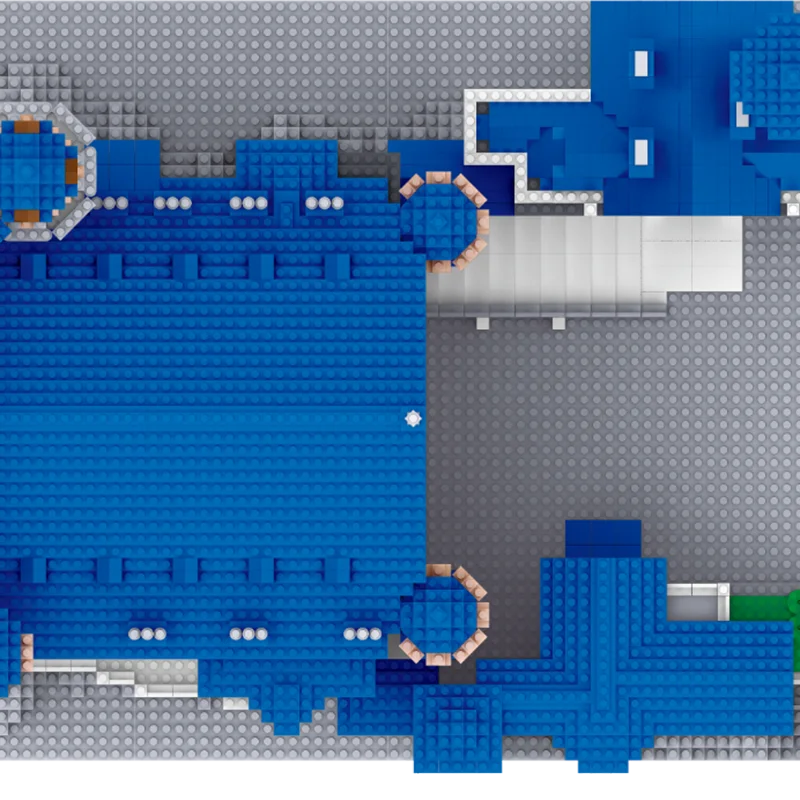 Huge Swan Stone Castle Micro Mini Block Set 10000 Pieces High Difficulty Puzzle