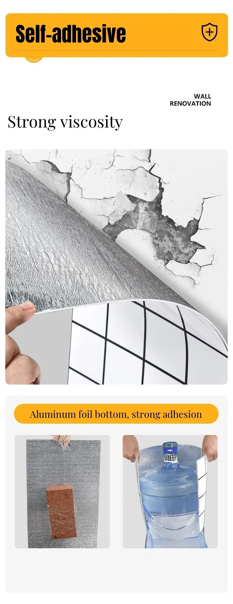 Marble Peel And Stick Wallpaper Self Adhesive Waterproof Tile Look Wall Decor