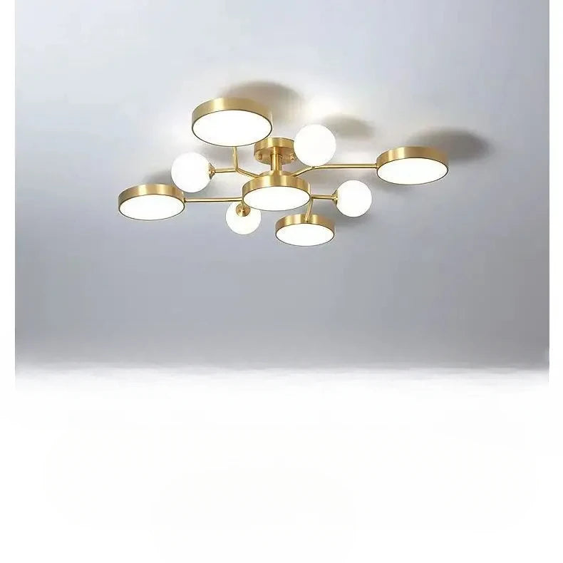 Nordic Glass Ball LED Ceiling Light Chandeliers For Living Room