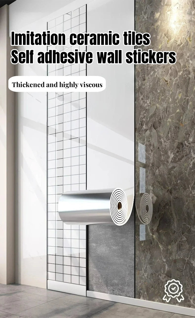 Marble Peel And Stick Wallpaper Self Adhesive Waterproof Tile Look Wall Decor