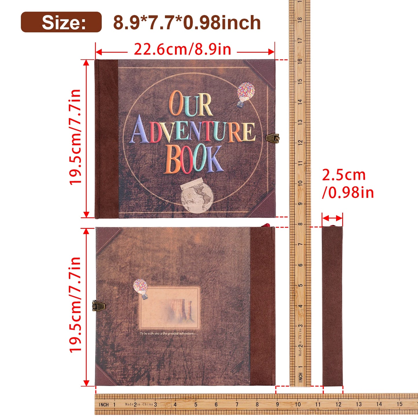 Our Adventure Book 146 Page  DIY Handmade Photo Album Scrapbook Retro Kraft Album Anniversary Wedding Memory Mother's Day Gift