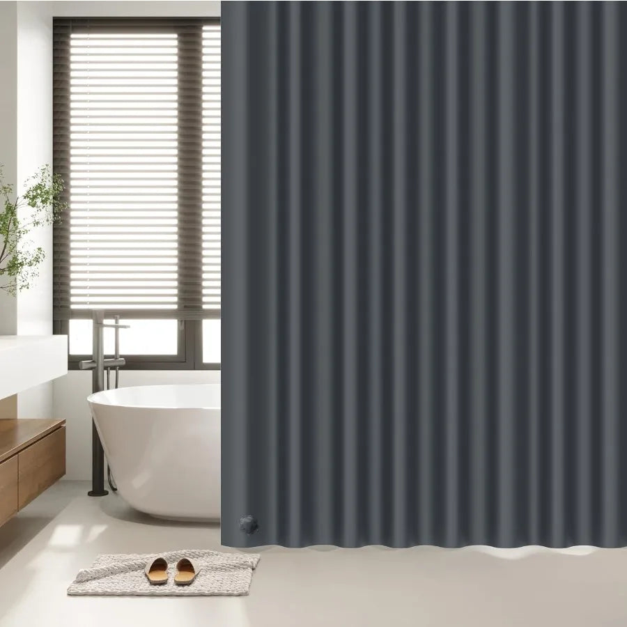 Lightweight PEVA Shower Curtain Liner 72x72 Inches for Bathroom Waterproof and OdorFree Design with 12 RustProof Metal Grommets