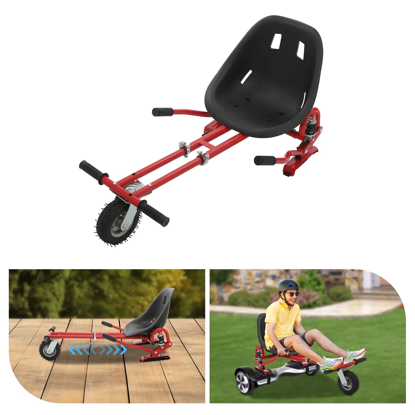 Hoverboard Seat Attachment Balancing Scooter Seat Attachment, Adjustable Hoverboard Seat Attachment