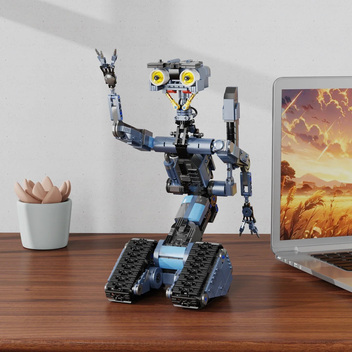 Johnnys 5 Robot Building Blocks Set Military Robot Model Toys For Kids Gifts