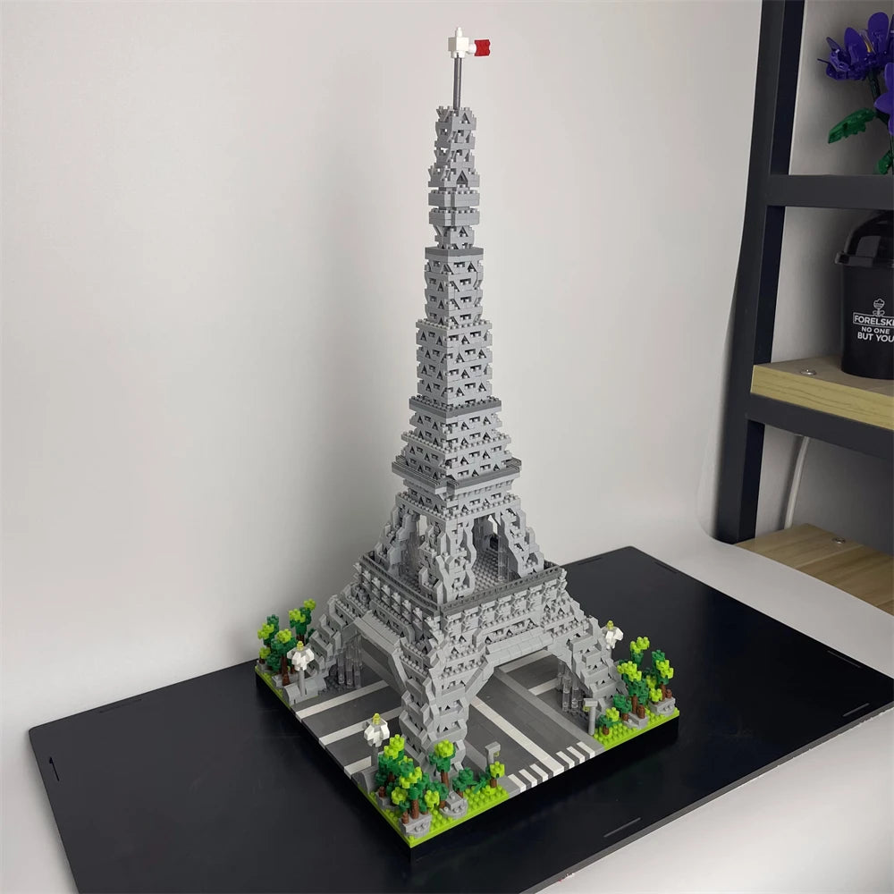 Eiffel Tower Micro Mini Building Blocks Toy For Office Decor Gift
