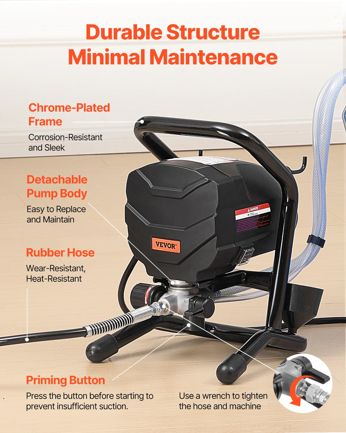 SucceBuy Stand Airless Paint Sprayer 650W 3000 PSI Electric Extension Rod