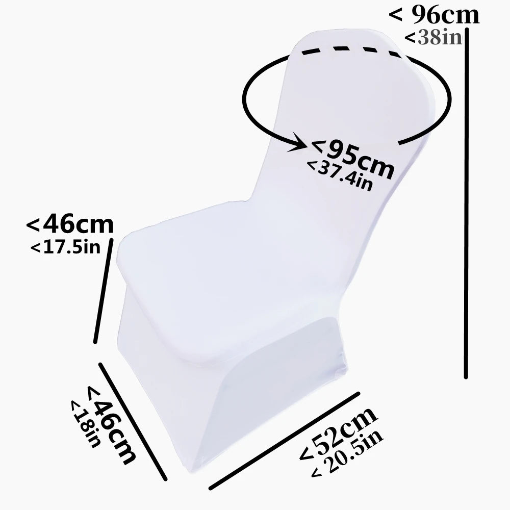 Jiaorui Spandex Wedding Chair Covers Set 20 30 50 100 150 Pcs