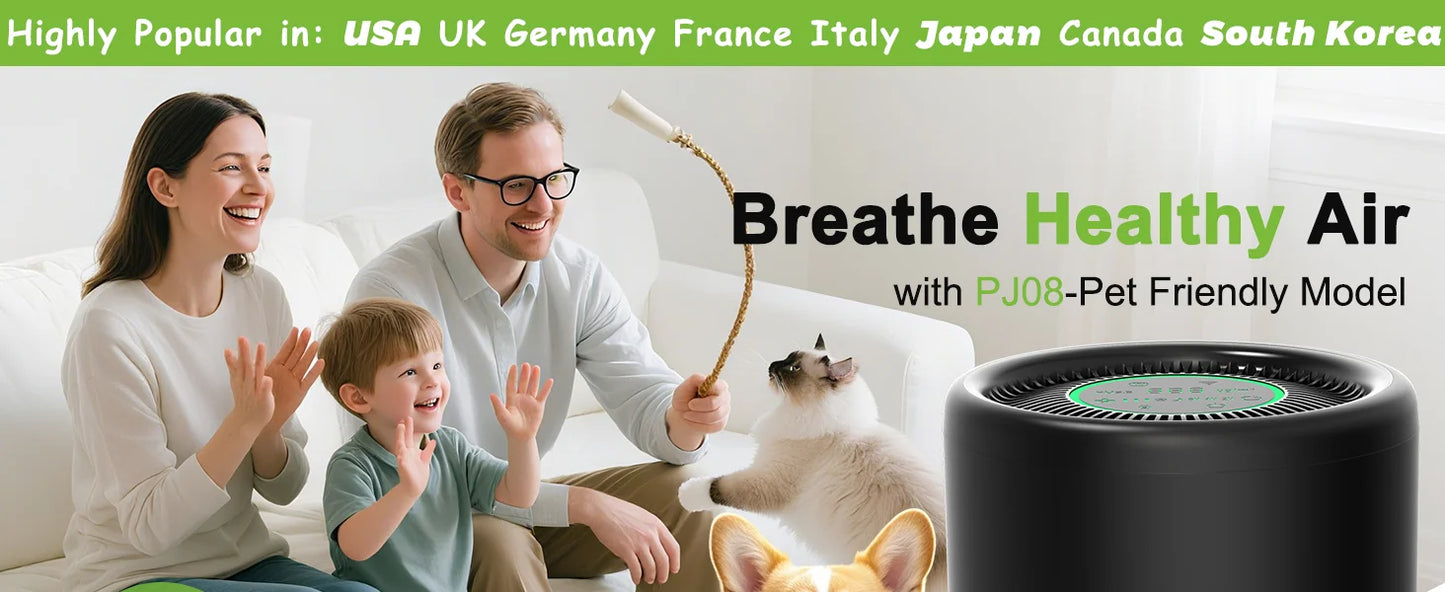 Chuboor Smart Air Purifier With App Alexa Control PM2.5 Monitor For Bedroom