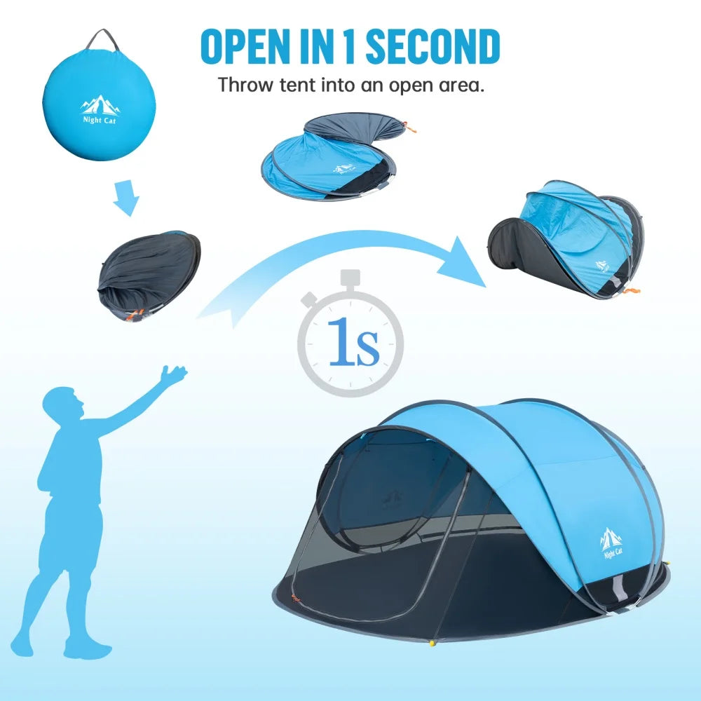 Pop Up Canopy Tent Sun Shade Shelter For 2 to 4 Persons Beach Outdoor