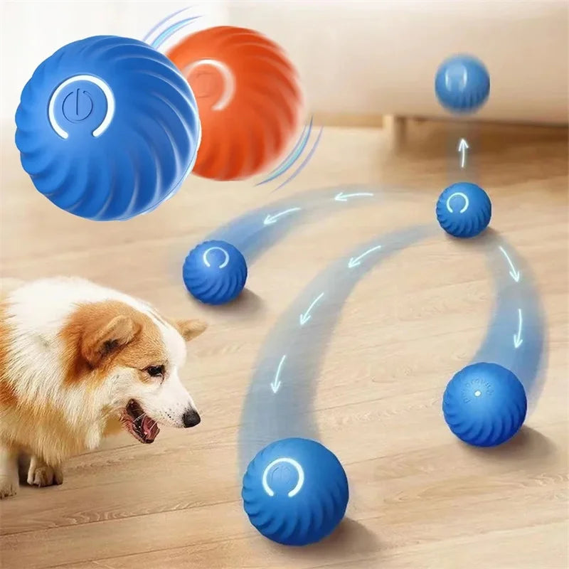 Electronic Interactive Dog Ball Toy USB Moving Ball Bouncing For Puppies