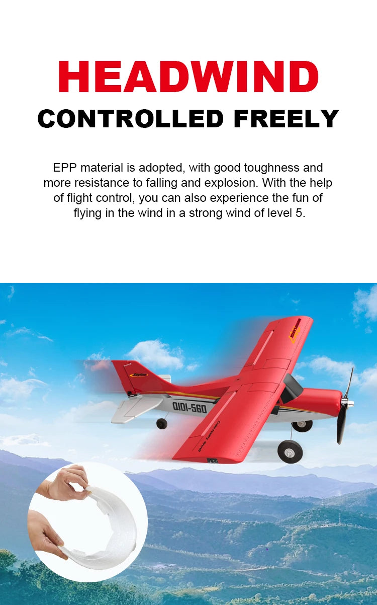Qidi560 Off Road RC Plane M7 4CH Brushless Fixed Wing Aircraft EPP Foam Toys