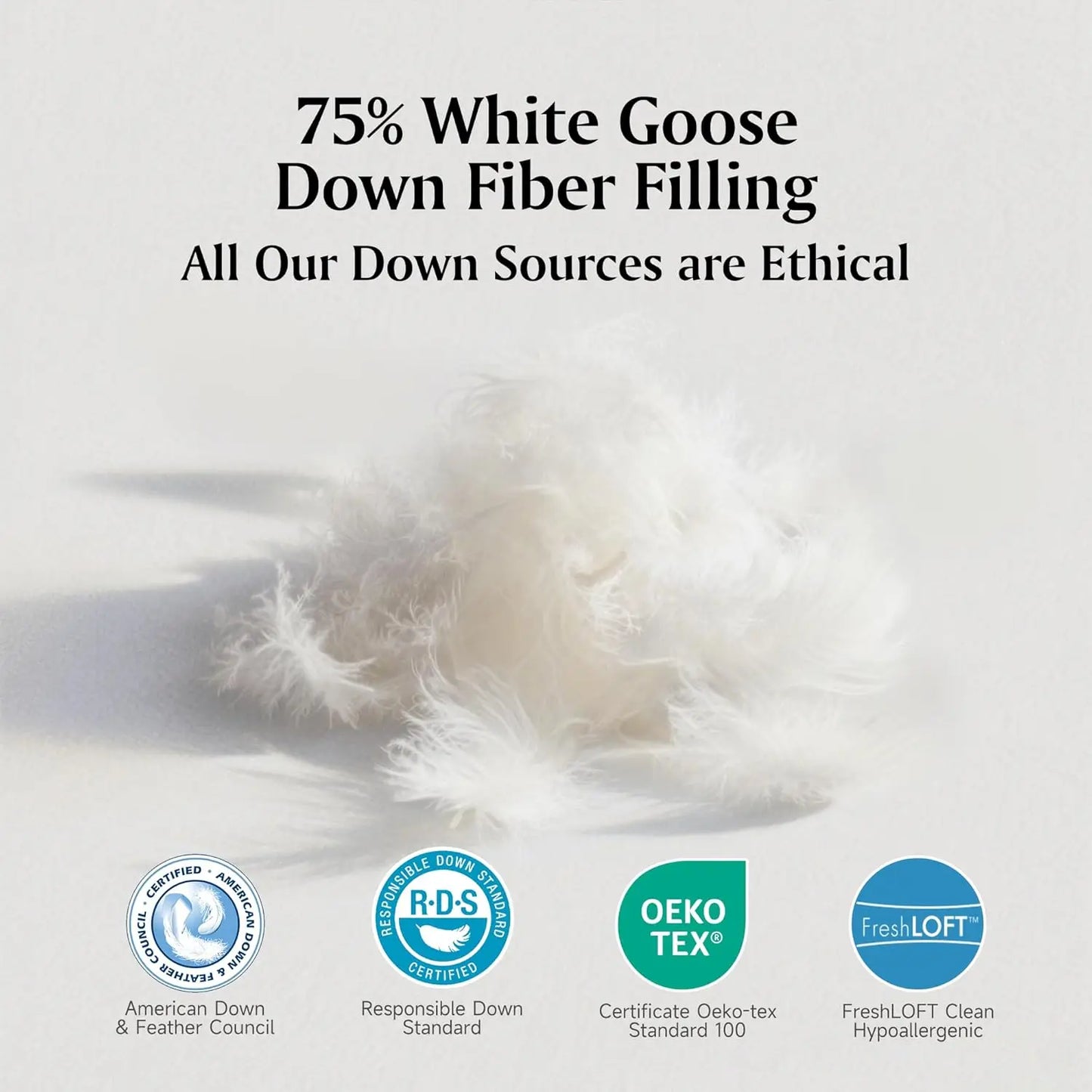 Queen Size White Goose Down Comforter 100 Percent Cotton Extra Warmth