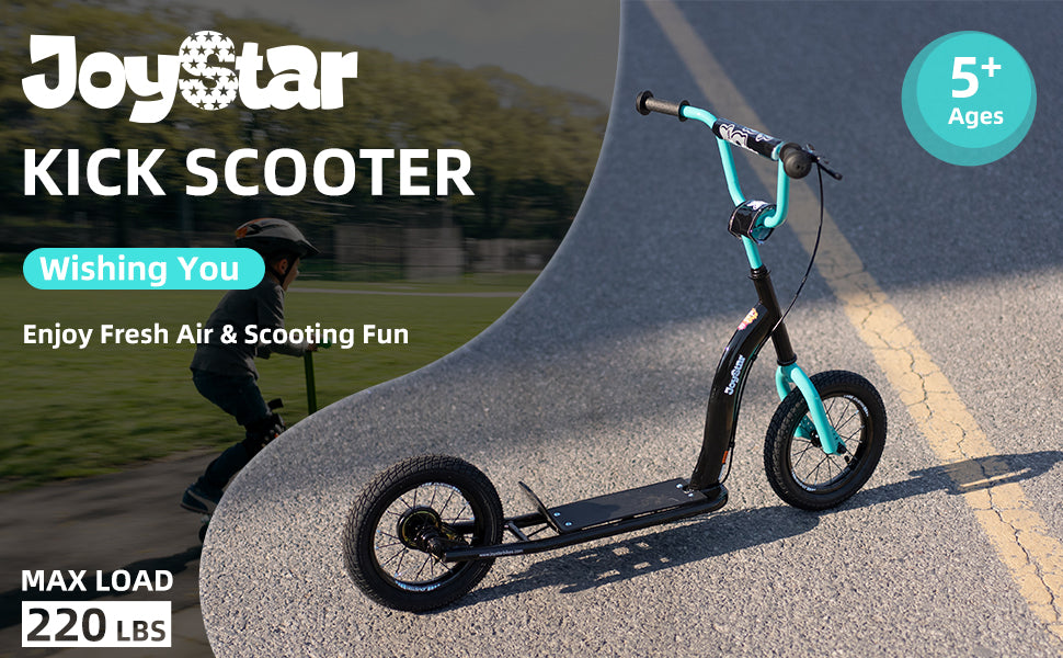 Joystar Kids Kick Scooter Lightweight With Adjustable Handlebar And Rear Brakes